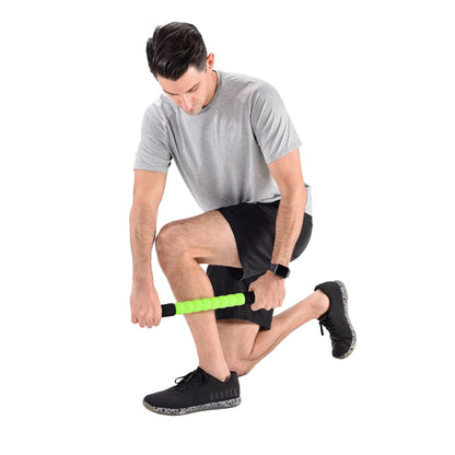 Rolling Massage Stick, Black/Green